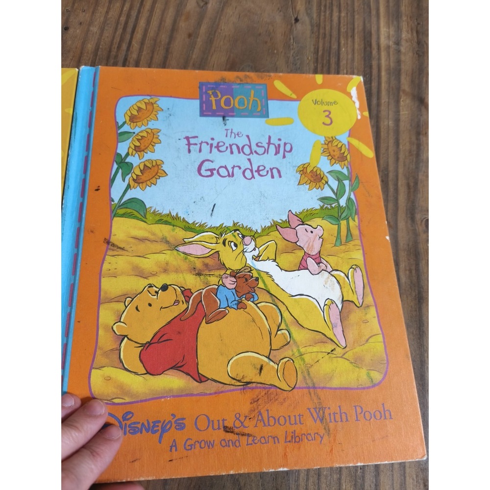 Vintage 1996 Disney Out & About With Pooh Grow Learn Library Books Lot of 6 - Picture 6 of 8